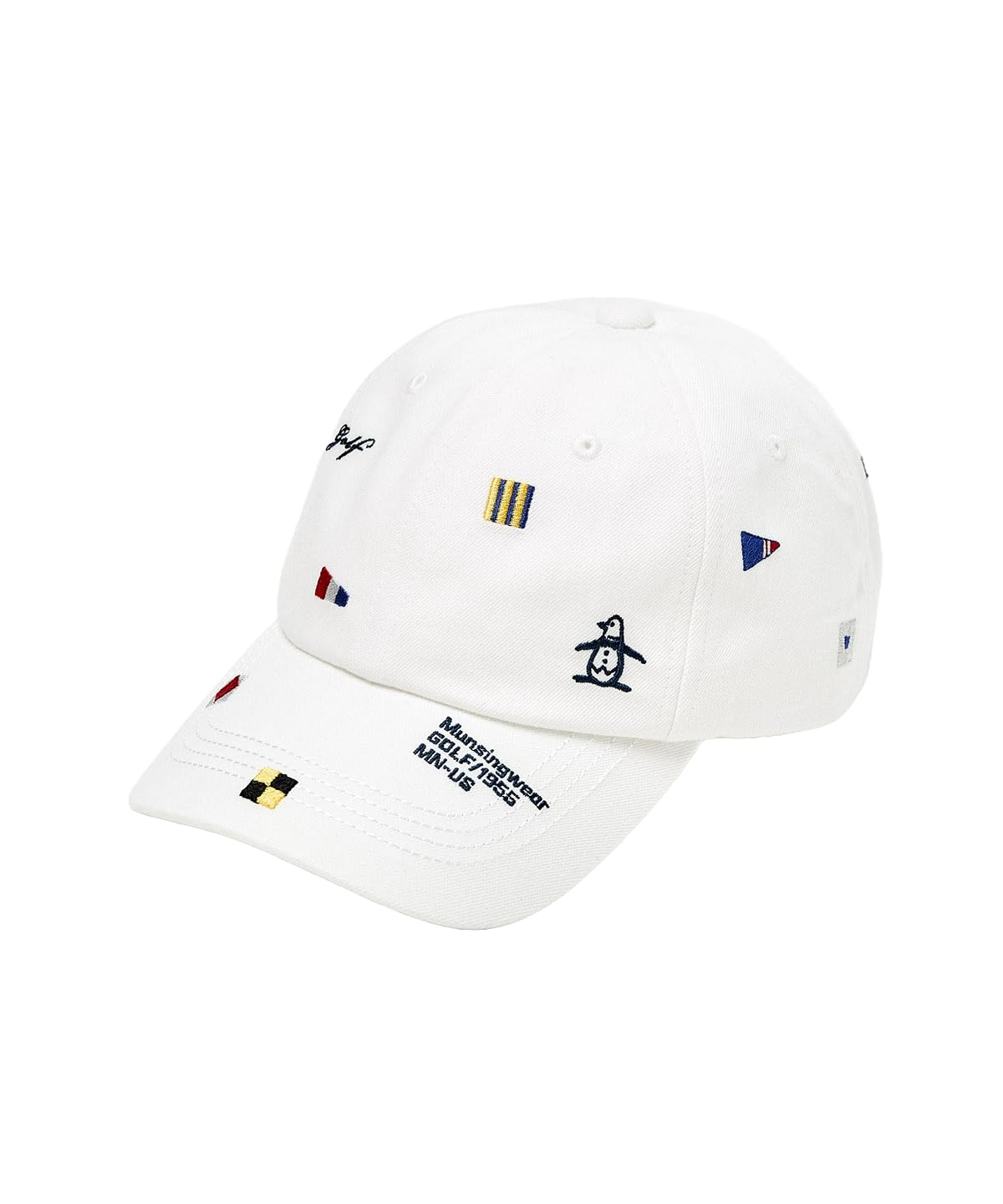 

[Munsingwear] Кепка, Летающий узор, Джинсовая ткань, Бейсболка, Гольф, MG5SCP03U WH00 (белый)