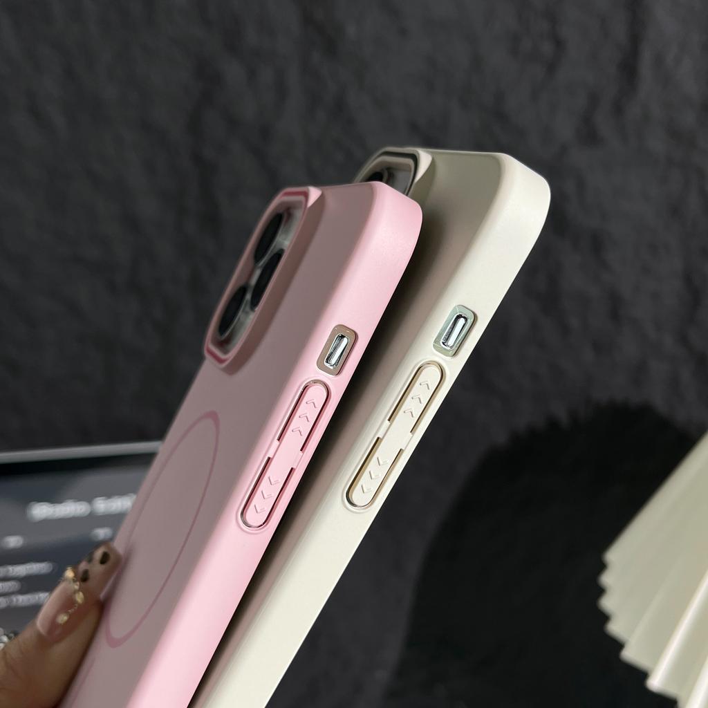 Magnetic Matte Silicone Case for iPhone 17 Pro Max, Soft MagSafe Compatible Shockproof Protective Cover