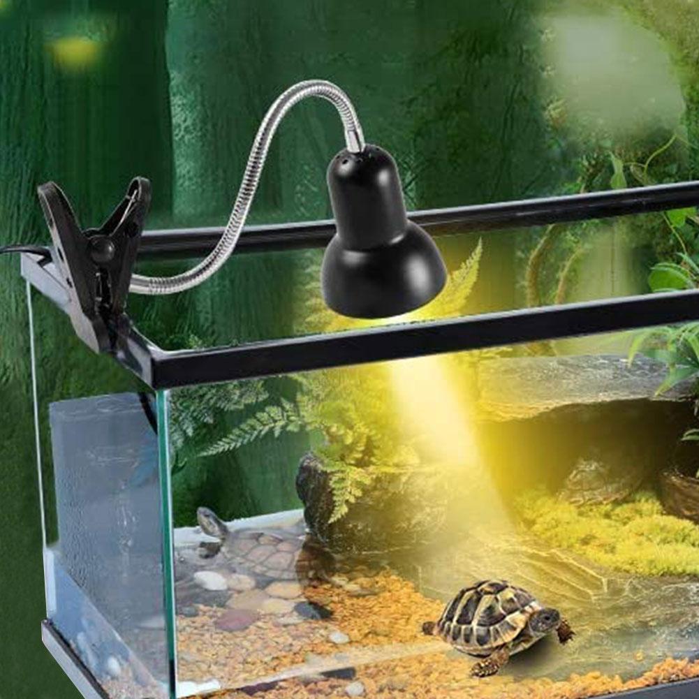Wärmelampe für Reptil Schildkröte Aquarium Tank Heizlampen Halter mit Klemme Amphibien Reptil Lichtständer für Schildkröte/Schlange/Eidechse