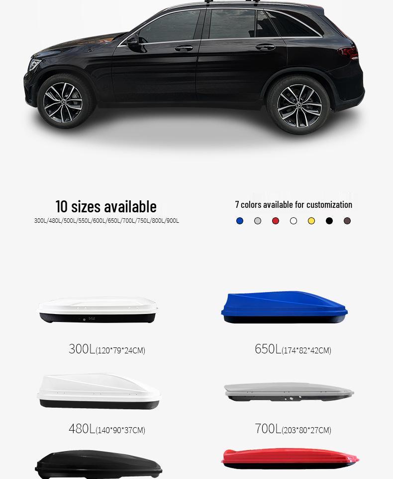 Universal SUV Roof Luggage Box – Compatible with All Models for Car Self-Driving Tours