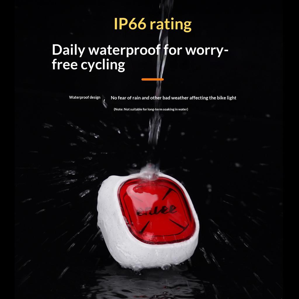 ENLEE Bicycle Expression Sensor Tail Light Road Bike Night Riding Creative Warning Light