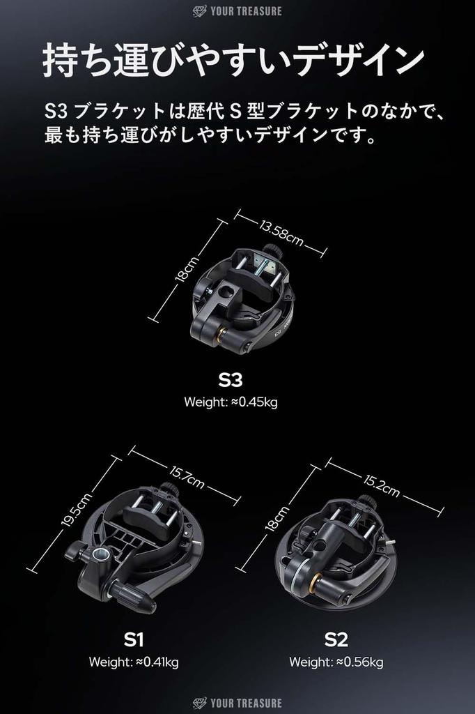 Japanese Godox S3 Bracket Bowens Mount Lightweight Foldable Angle Adjustable Compatible with AD100Pro AD300Pro V100 V860III [Authorized Distributor]
