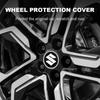 For Suzuki JIMNY Grand vitara Sx4 swift Alto 4Pc 56mm+60mm Car Wheel Center Hub Cap Badge Emblem Decal Sticker Accessories