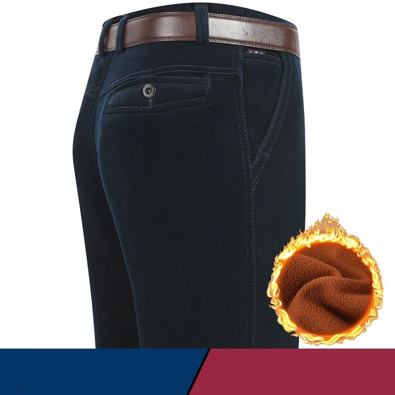 

Брюки мужские вельветовые брюки эластичные прямые брюки повседневные свободные брюки с высокой талией винтажный ретро 29