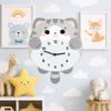 Cartoon Silent Clock Unique Hanging Clock Modern Wall Clock  Office
