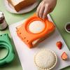 Sandwichkutter og -forsegler 2-i-1 rund smørbrødmaskin for skolematbokser og bentobokser Gutter Jenter