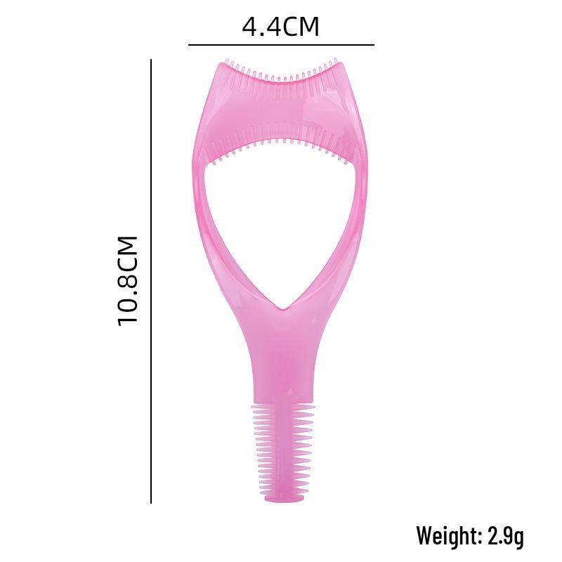 Multi-Function Eyelash Curler Set: 3-in-1 Eyelash Card, Eyeliner Shield, and Eyebrow Brush