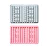 12-Cavity Bar Candle Mould Set with a Flexible Body for Shaping Long Decorative Casts and Supporting a Gentle Press-and-Bend Release Process