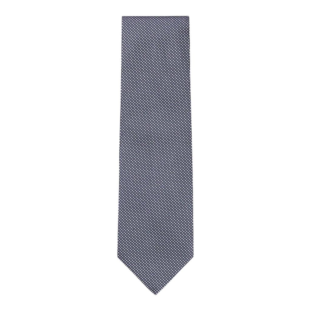 Boss Mens Geometric Pattern Silk Formal Tie