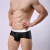 Solid Color Men U Convex Briefs Boxers Elastic Mid Rise Underwear Underpants