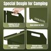 Camping Stove Windscreen, Lightweight Foldable Wind Blocker for Gas Stove, Navy Green