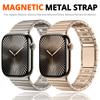 Steel Band For Apple Watch Ultra 2/1 Strap 49/45/44/42/46mm Slide Remove Magnetic Buckle Bracelet for Iwatch Series 10 9 8 7 6 5