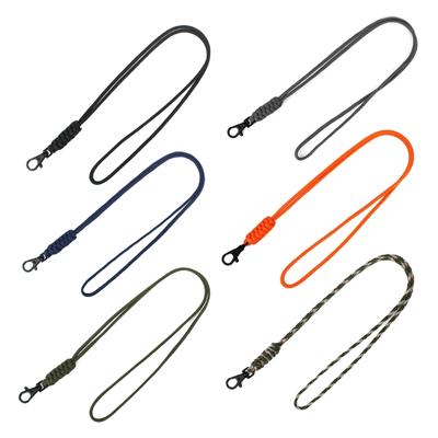 Cordón de Paracord Resistente para Colgar del Cuello con Silbatos, Correa para Llavero Trenzada para Actividades al Aire Libre, Cámara, Carteras, Llaves