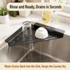 Non-Slip Sink Drainer Triangular Kitchen Sink Storage Shelf  for Kitchen Utensil