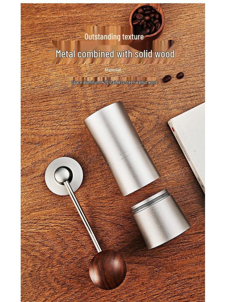 Hand-Crank Waistline Coffee Grinder - Small Household Hand-Pour Coffee Bean Grinder