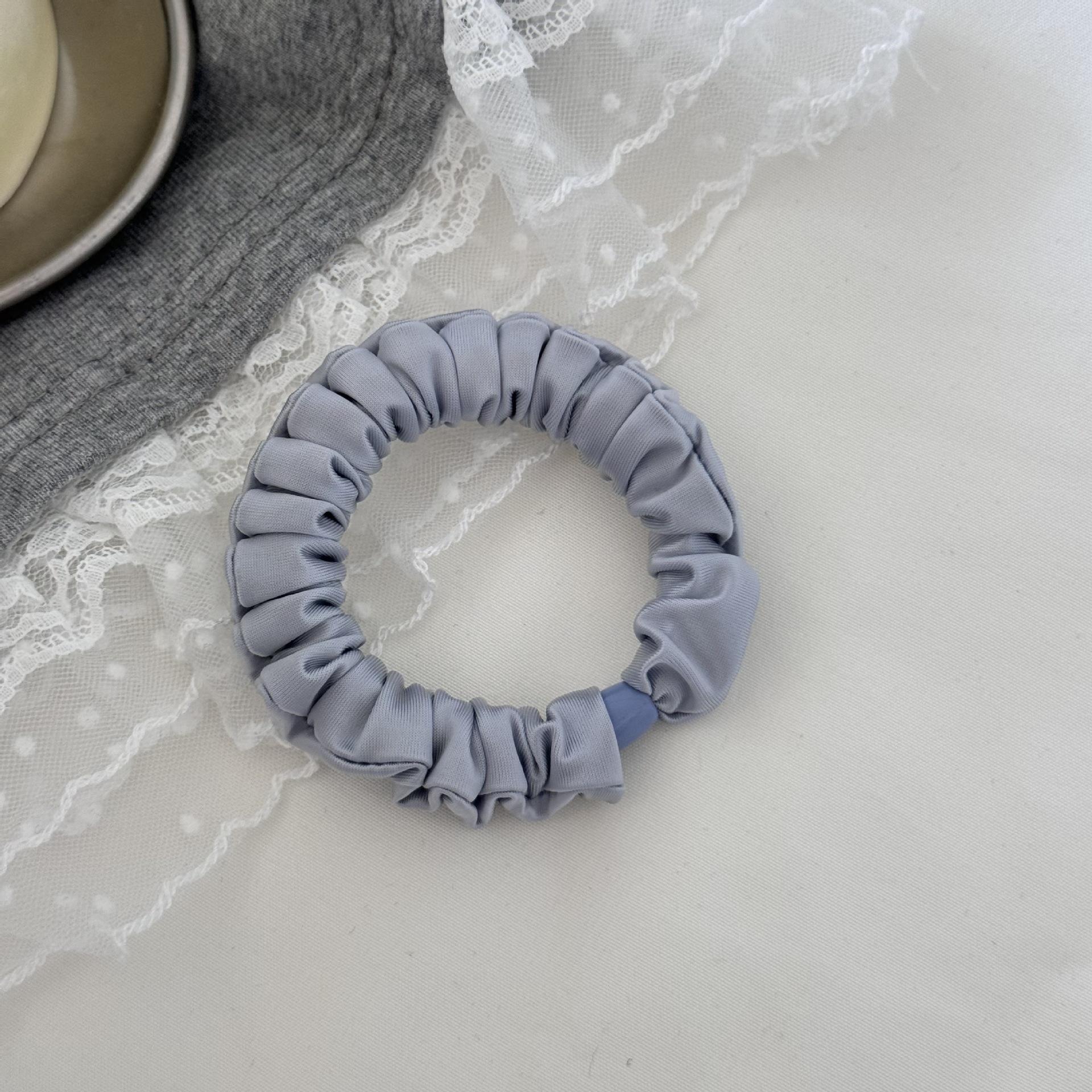 

Мягкая и удобная маска с кружевной отделкой цвета морской соли, маленькая повязка для волос из ледяной нити, модный и простой жемчужный аксессуар для волос 1#