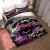 3D Cartoon Gengar 3-Piece Bedding Set — Includes Duvet Cover and Pillowcases. Ideal for Bedroom Decor and Children's Gifts; Suit