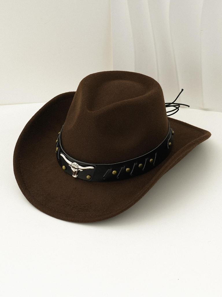 High-End Western Ethnic Tibetan Wool Felt Fedora Hat