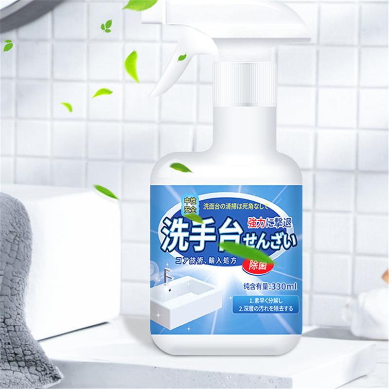 500ml Badreiniger Spray Kraftvoller Spülbecken Kalkentferner Armatur & Spiegel Keramikbecken Fleckenentferner