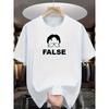 Lässiges Herren-T-Shirt mit Aufdruck – Kurzarm-Sommertop mit Rundhalsausschnitt, kultiges Popkultur-Design für Freizeitkleidung