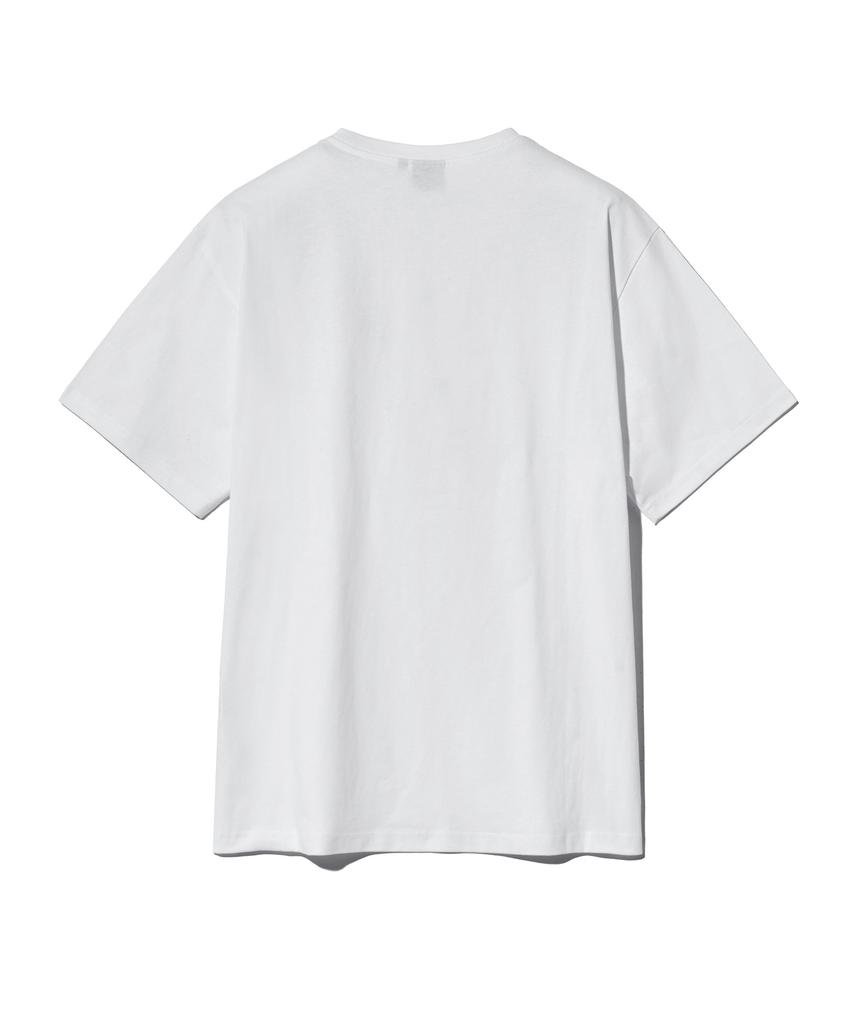 YALE [16-Count Combed Cotton] 2-Pack Small Arch Short Sleeve T-Shirt White/Black