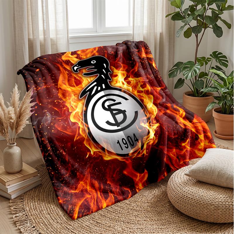 Coperta in Morbido Pile di Flanella FC SC Freiburg Leggera Accogliente Calda Coperta da Lancio per Divano Letto Arredamento per la Casa