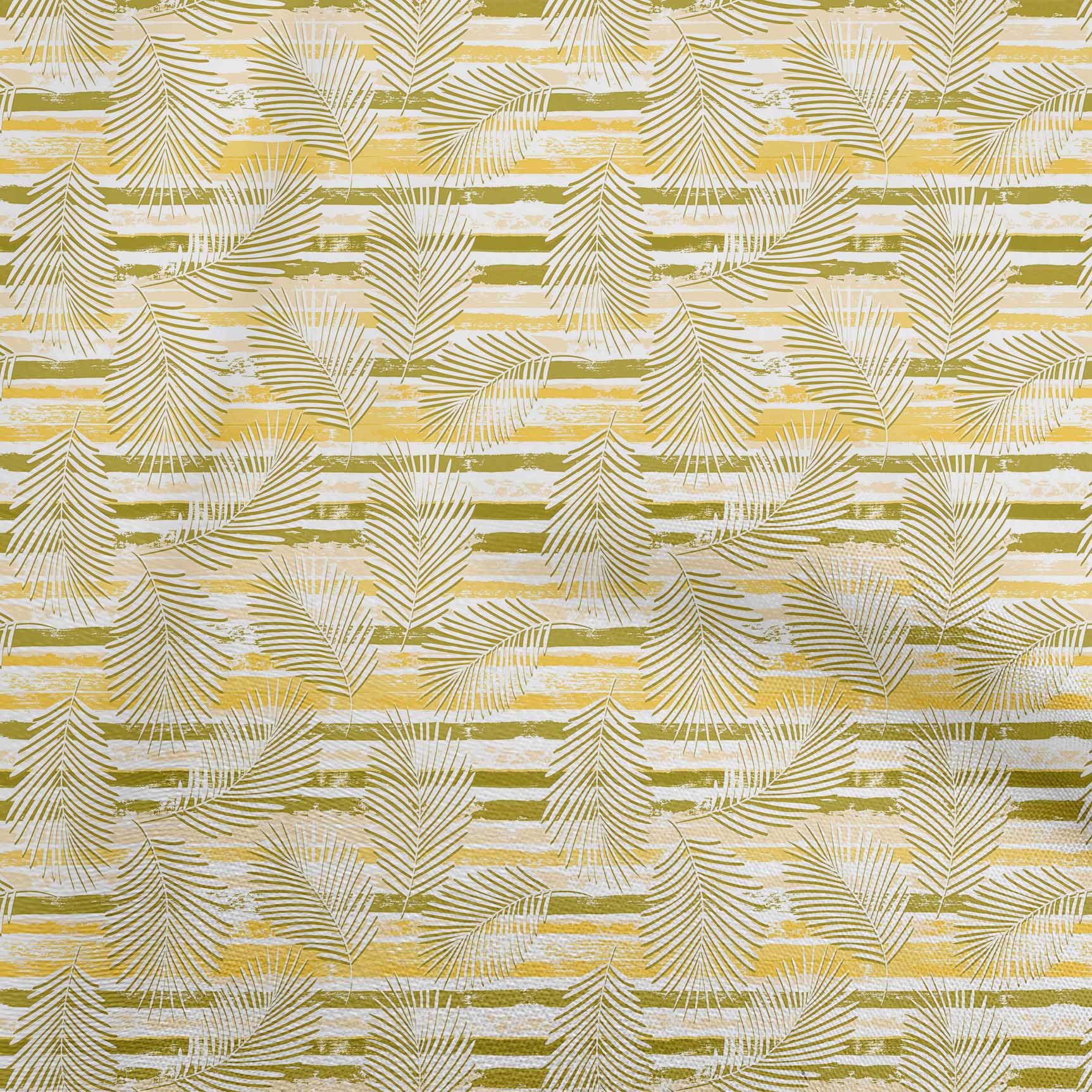 

OneOone Cotton Flex Grey Fabric Тропічний лист Швейні Ремісничі проекти Друк на тканині 40 дюймів 42 Inch Wide - Viscose Chiffon жовтий