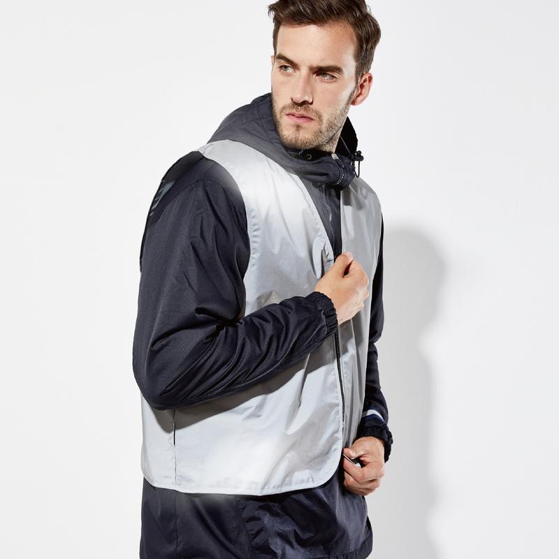 Salzmann Reflective Vest High Visibility Safety Vest – One Size Zip Fastening Hi-Vis Gear - for Cycling Running Walking One Size