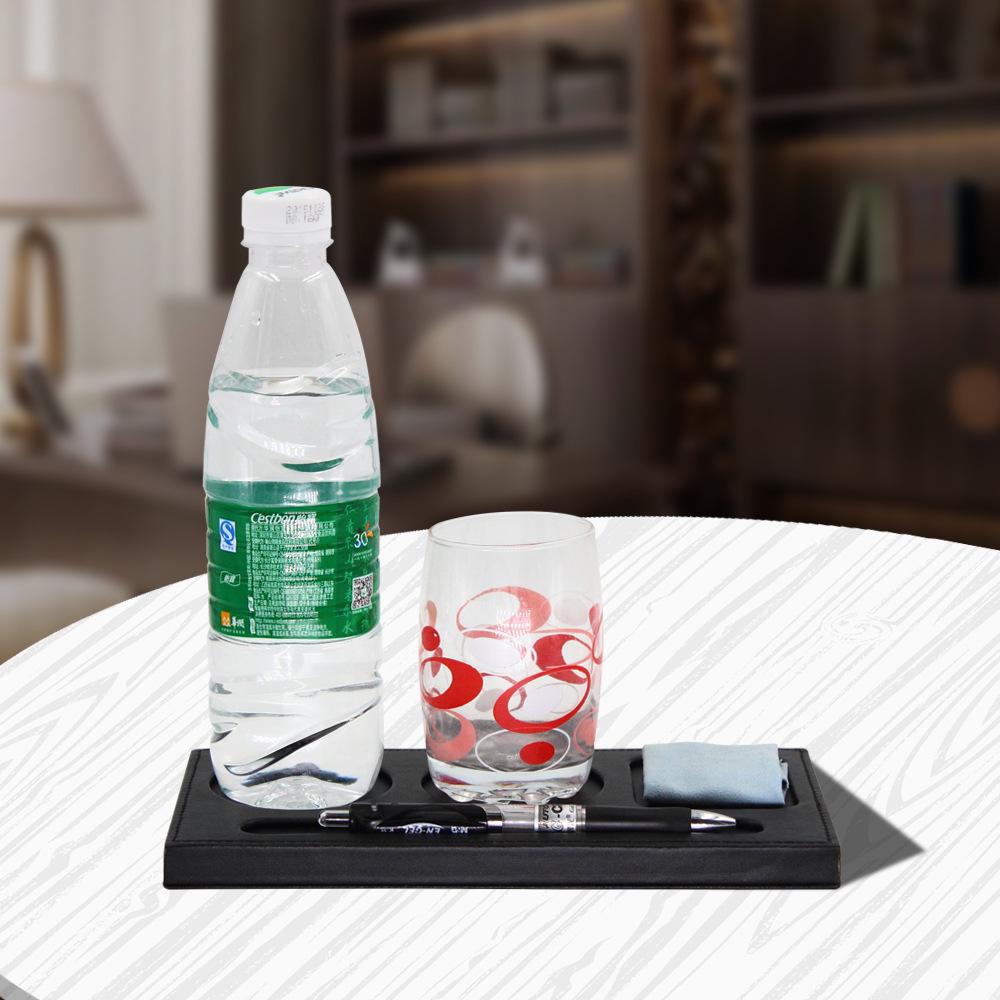 Cup Holder Leather Tea Tray Office Supplies Storage Trayoffee Cup Pad  Heat Insulation Coasters