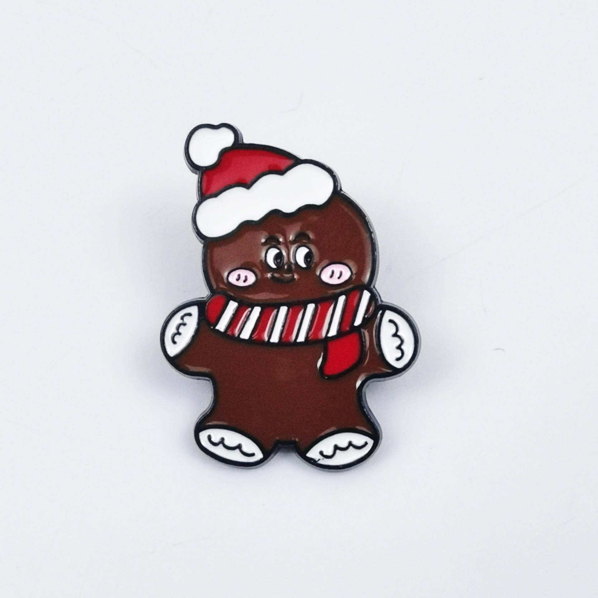 European & American Christmas Series: Children s Cartoon Brooch - Christmas Tree, Snowman, Bell Badge значок снеговик xz4219-4