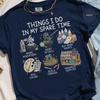 Funny Miniature Painter T-Shirt, Things I Do In My Spare Time Shirt, Tabletop Gaming Hobby Lover Gift Tee