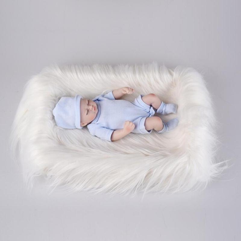 Baby Photography Background Cloth Soft Fluffy Photo Props Newborn Photoshoots Blanket Infant Photo Session Accessory