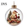 Christmas Housewarming Gifts Story Ornament, Acrylic Hanging Angel Santa Claus for Family Candy House Designs, Ball Shape Festive Decoration