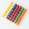 Children color shape classification building block coin box color stick shape matching game wooden teaching aids