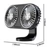 HUAJUN Car Fan, Double-Headed Fan, For Car, High Airflow, 360 Degree Rotation, 3 Level