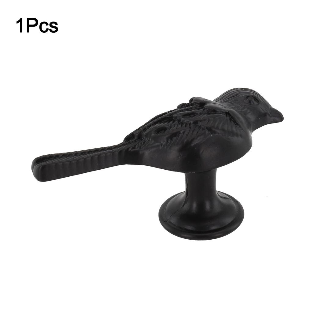 1Pc Retro Solid Handles Golden Feather Little Bird Shaped Cabinet Door Knobs Dresser Pulls Handmade Furniture Knob