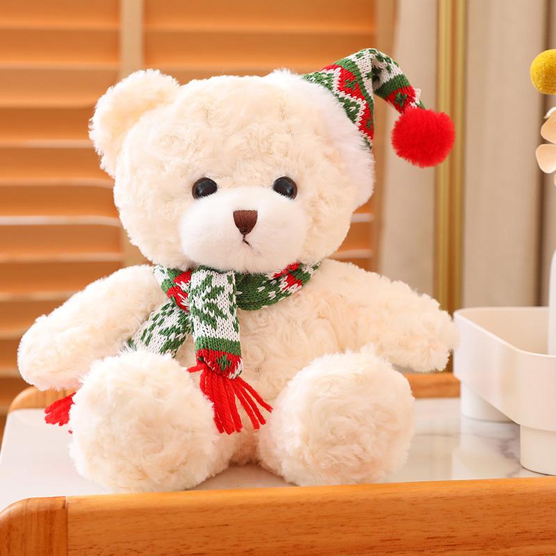 Christmas Teddy Bear Plush Toy Bear Doll Hug Bear To Give Your Best Friend To Children Christmas Birthday Gift