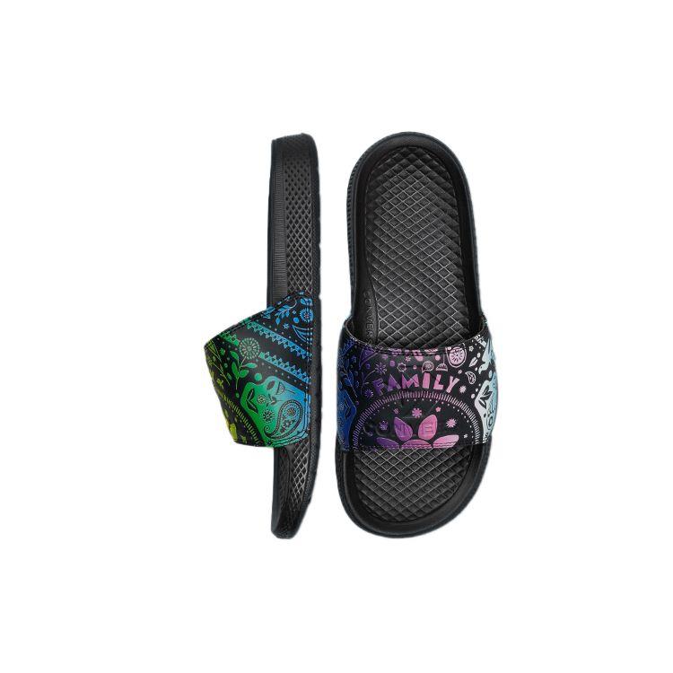 Converse All Star Slide Pride Unisex Sneakers Black Court-Purple Orange-Rind A02656C