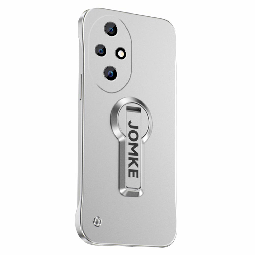 

For Honor 200 Pro 5G Case Hard PC Frameless Baking Paint Kickstand Phone Cover B