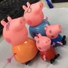 Cartoon Peppa Pig Cake Topper Set For Birthday Party With Soft And Hard Headed Figures