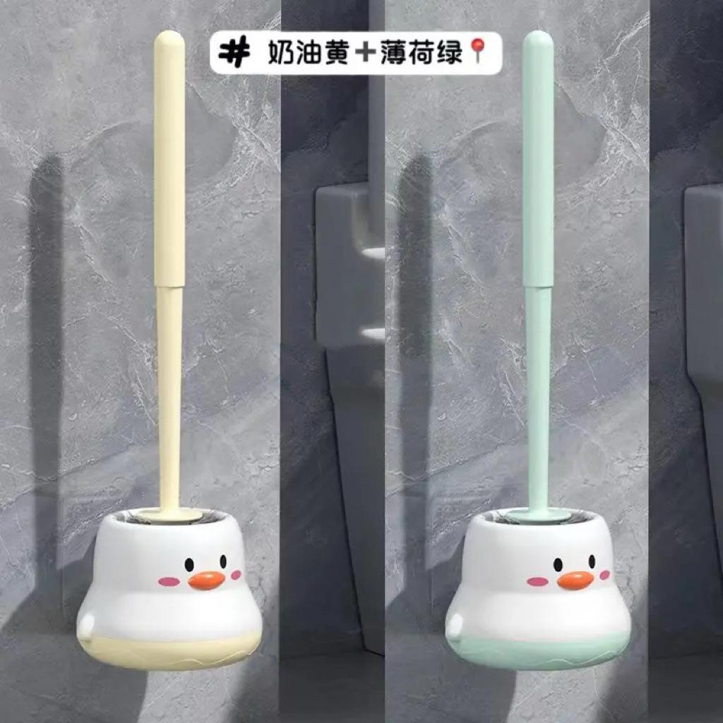 Toilet Brush Household No Dead End Brush Toilet Washing Toilet Cartoon Long Handle Toilet Brush Cleaning Brush Toilet Cleaning Set