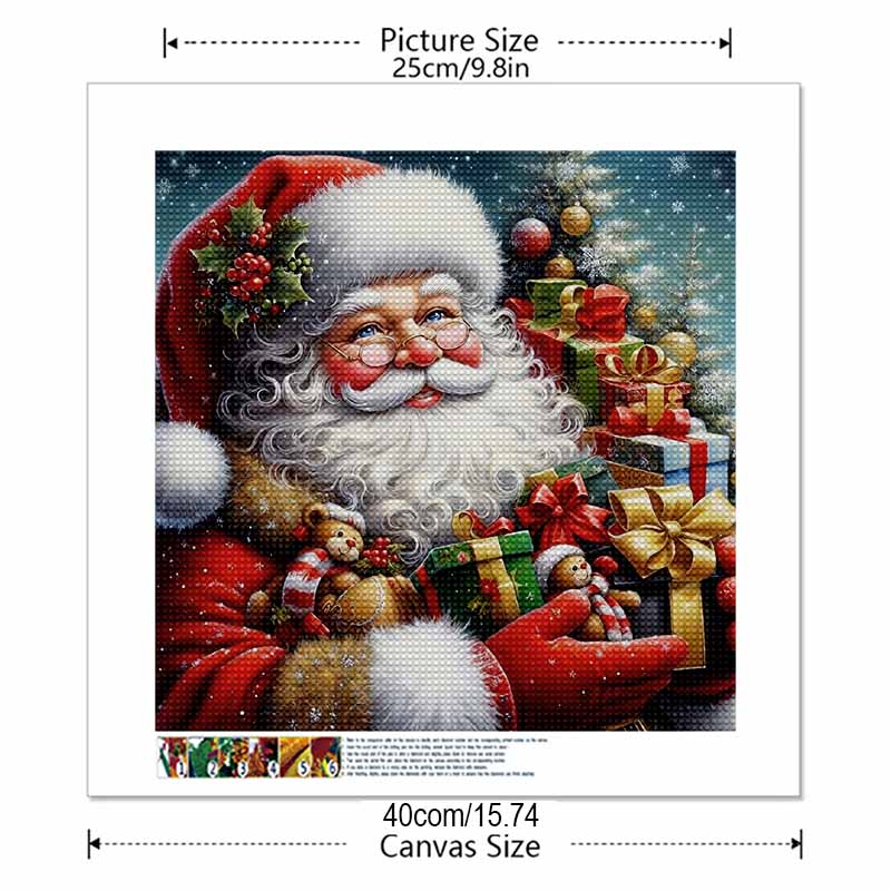 New Arrival 5D DIY Full Circle Diamond Painting "Santa Claus" Embroidery Cross Stitch Home Decor Gift