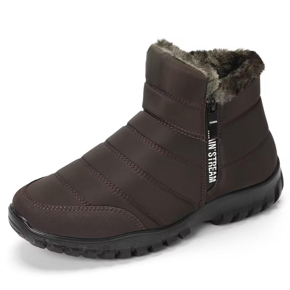 Men s shoes, men s sports shoes, winter zipper snow ankle boots, men s casual shoes, waterproof snow boots, free shoes 40