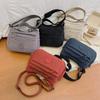 Solid Color Crossbody Bag Women's Multi-Compartment Lightweight Shoulder Bag