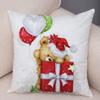 50 Style Merry Christmas Cushion Cover Decor Cute Cartoon Santa Claus Snowman Pillow Case Soft Plush Pillowcase for Sofa Home
