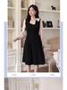 Autumn/Winter Plus Size French Elegant Doll Collar Long Sleeve Two-Piece Slimming Dress for Women