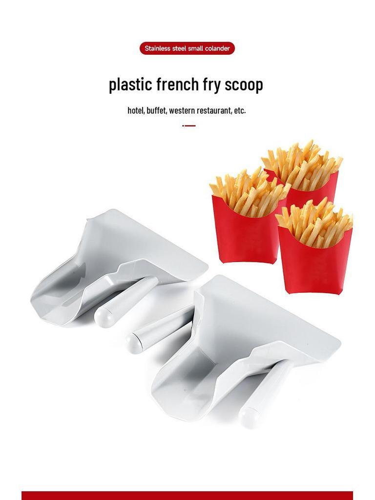 Plastic Food Shovel for French Fries, Popcorn, Nuts, and Beans - Ideal for Restaurant Use