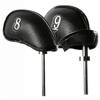 Red Black Anti-slip Golf Accessories Golf Club Head Cover Protector Litchi grain PU leather