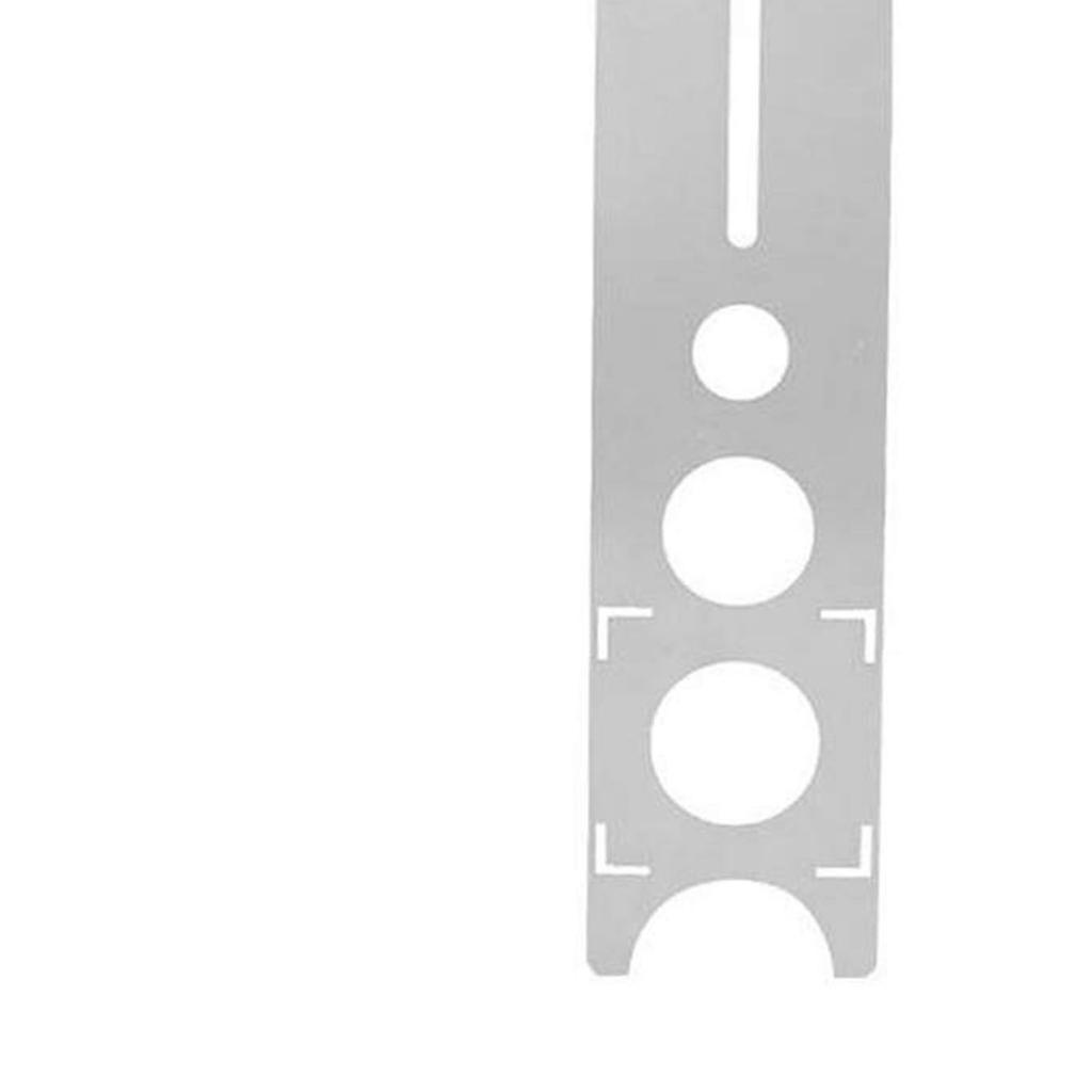 400 mm Fliesenlochsucher, genaue Messung, tragbares Edelstahl-Universal-Marmor-Stanzwerkzeug