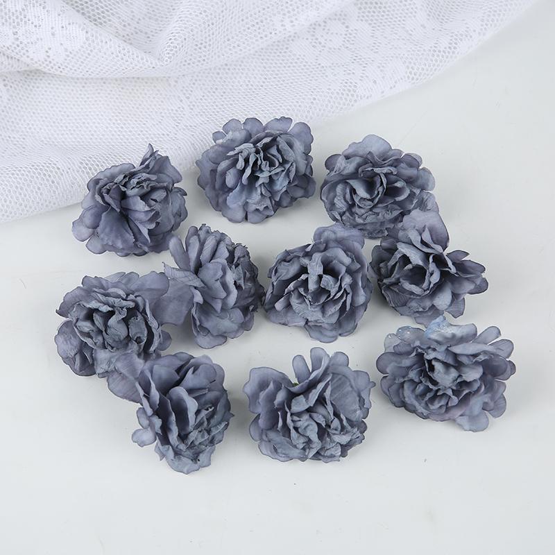 

5/10Pcs Bulk 5cm Silk Flower Rose Flowers Heads Artificial Flower Peony For Home Room Wedding Party Decortions Craft Flowers 5Pcs серый
